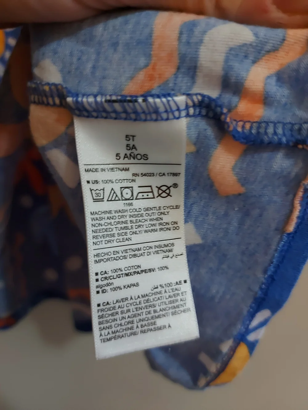 Old Navy Blue Sun & Floral Print Cotton Sun Dress – Size 5T EUC - Picture 14 of 16